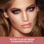 Buy Half N Half HD PRO 10 Colour Baked Eyeshadow Palette, Multicolour -03 (18g) - Purplle