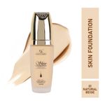 Buy Half N Half Skin Foundation Miracle Touch Moisturizing Whitening, SPF 50 PA++ Colour Correction Smoothing Base, Natural Beige (45gm) - Purplle