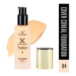 Buy Half N Half Cover Concealer Foundation Natural Longwearing Overtime Base SPF 15, Ivory (35g) - Purplle