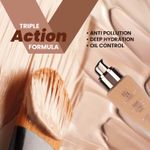 Buy Half N Half Skinfit Anti-Pollution, Deep Hydration and Oil Foundation, Natural (40 ml) - Purplle
