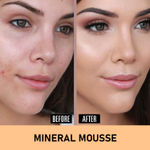 Buy Half N Half Mineral Mousse Oil Free Foundation Light SPF-20, Natural (30ml) - Purplle