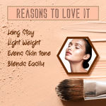 Buy Half N Half Mineral Mousse Oil Free Foundation Light SPF-20, Ivory (30ml) - Purplle