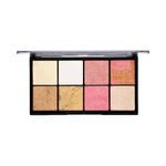 Buy Half N Half HD PRO, Ultra Glow Multicolour Baked Highlighter Palette, Multicolor-01 (24g) - Purplle