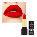 Buy Half N Half Velvet Matte Texture Lipstick My Colour, Brave-Red (3.8gm) - Purplle