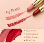 Buy Half N Half Velvet Matte Texture Lipstick My Colour, Metallic-Maroon (3.8gm) - Purplle