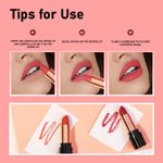 Buy Half N Half Velvet Matte Texture Lipstick My Colour, Peach-Twist (3.8gm) - Purplle