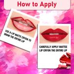 Buy Half N Half Matte Lip Crayon Velvet Soft & Long Lasting, 24h Super Stay, 03 Sexy Red (3.5 gm) - Purplle