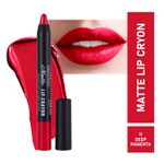 Buy Half N Half Matte Lip Crayon Velvet Soft & Long Lasting, 24h Super Stay, 11 Deep Magenta (3.5 gm) - Purplle