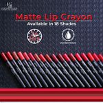 Buy Half N Half Matte Lip Crayon Velvet Soft & Long Lasting, 24h Super Stay, 11 Deep Magenta (3.5 gm) - Purplle
