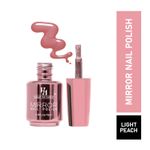 Buy Half N Half Mirror Nail Polish, A-Light Peach (18ml) - Purplle