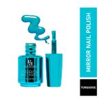 Buy Half N Half Mirror Nail Polish, A-Turquoise (18 ml) - Purplle
