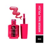 Buy Half N Half Mirror Nail Polish, B-Red (18 ml) - Purplle