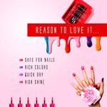 Buy Half N Half Mirror Nail Polish, B-Red (18 ml) - Purplle