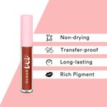 Buy SUGAR POP Liquid Lipstick - 05 Peach (Peachy Orange) – 3.5 ml – Velvet Matte Texture, Non-drying Formula, Transfer Proof, Long Lasting, Rich Hydrating Pigment l All Day Wear Lipstick for Women - Purplle