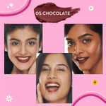 Buy SUGAR POP Matte Lipstick - 05 Chocolate (Dark Brown) a€“ 4.2 gm a€“ matte Texture, Non-drying Formula l Lipstick for Women - Purplle
