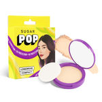 Buy SUGAR POP Longwear Compact - 02 Beige - SUGAR POP Longwear Compact Infused with & Castor Oil, UV Protection, Pore Minimising, Shine-Free, Long Lasting Finish, Ultra Lightweight on Skin l Face Compact for Women l 9 gm - Purplle