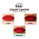 Buy SUGAR POP Liquid Lipstick - 02 Cherry (Red) – 2.5 ml – Velvet Matte Texture, Non-drying Formula, Transfer Proof, Long Lasting, Rich Hydrating Pigment l All Day Wear Lipstick for Women - Purplle