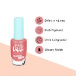 Buy SUGAR POP Nail Lacquer - 05 Salmon Wonder (Salmon Pink) 10 ml - Dries in 45 seconds, Chip-resistant, Long-lasting. Glossy finish high shine Nail Polish - Purplle