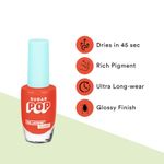 Buy SUGAR POP Nail Lacquer - 07 Tangerine Queen (Bright Orange) – 10 ml - Dries in 45 seconds l Quick-Drying, Chip-Resistant, Long Lasting l Glossy High Shine Nail Enamel / Polish for Women - Purplle