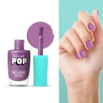 Buy SUGAR POP Nail Lacquer - 09 Lilac Rush (Lilac) – 10 ml - Dries in 45 seconds l Quick-Drying, Chip-Resistant, Long Lasting l Glossy High Shine Nail Enamel / Polish for Women - Purplle