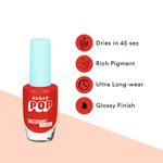 Buy SUGAR POP Nail Lacquer - 12 Serene Sunset (Saturated Orange) 10 Ml - Dries In 45 Seconds - Chip-Resistant, Long-Lasting. Glossy Finish High Shine Nail Polish - Purplle
