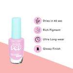 Buy SUGAR POP Nail Lacquer - 16 Lavender Lit (Lavender) – 10 ml - Dries in 45 seconds l Quick-Drying, Chip-Resistant, Long Lasting l Glossy High Shine Nail Enamel / Polish for Women - Purplle