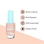 Buy SUGAR POP Nail Lacquer - 19 Baked Bae (Eggnog) – 10 ml - Dries in 45 seconds l Quick-Drying, Chip-Resistant, Long Lasting l Glossy High Shine Nail Enamel / Polish for Women - Purplle
