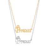 Buy Fashion Frill Valentine Special Princess Pendant Couple Gift 2 Combo Chain Neckalce For Her - Purplle