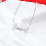 Buy Fashion Frill Valentine Special Princess Pendant Couple Gift 2 Combo Chain Neckalce For Her - Purplle