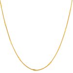Buy Fashion Frill Designer Golden Chain Thin Light Weighted Gold Plated Gold Chain For Men Boys Women 28 Inches For Women and Girls - Purplle