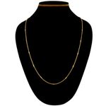Buy Fashion Frill Designer Golden Chain Thin Light Weighted Gold Plated Gold Chain For Men Boys Women 28 Inches For Women and Girls - Purplle