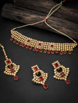 Buy Sukkhi Fancy LCT Gold Plated Choker Necklace Set for Women - Purplle