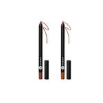 Buy SUGAR Cosmetics Smear-proof, Water Resistant Lipping On The Edge Lip Liner (1.2 gm, Lasts Up to 10 hrs, 01 Taffeta Terracotta and 02 Wooed By Nude, with Pouch, Matte) - Pack of 2 - Purplle