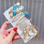 Buy Yellow Chimes 7 pcs Fine Quality Shiny Hair Clips Fashion Hair Accessories for Women Girls 2 - Purplle