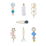 Buy Yellow Chimes 7 pcs Fine Quality Shiny Hair Clips Fashion Hair Accessories for Women Girls 2 - Purplle