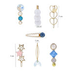 Buy Yellow Chimes 7 pcs Fine Quality Shiny Hair Clips Fashion Hair Accessories for Women Girls 2 - Purplle