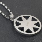 Buy Yellow Chimes Latest Fashion Stainless Steel Compass Design Pendant for Men and Boys, Silver, Medium (YCFJPD-340COMPS-SL) - Purplle