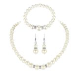 Buy Yellow Chimes Classic White Pearls Evergreen Fashion Style Pearl Necklace Set with Bracelet Stylish Jewellery Set for Women & Girls - Purplle