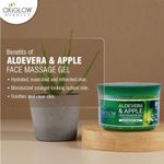 Buy OxyGlow Herbals Aloevera & Apple Face Massage Gel,200 gm,Soothes& Cleans - Purplle
