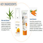 Buy OxyGlow Herbals Aloe vera & Carrot Sunscreen Lotion SPF-30,100 ml,UVA/B - Purplle