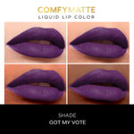 Buy Faces Canada Comfy Matte Lip Color | 10Hr Long Stay With Comfort | Almond Oil | Got My Vote 20 (3 ml) - Exclusively on Purplle - Purplle