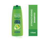 Buy Garnier Color Naturals No Ammonia Permanent Hair Color Shade 1 - Natural Black (70ml + 60g) + Garnier Fructis Strengthening Shampoo Long & Strong 175ml (Combo Pack of 2) - Purplle