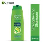 Buy Garnier Color Naturals No Ammonia Permanent Hair Color Shade 1 - Natural Black (70ml + 60g) + Garnier Fructis Strengthening Shampoo Long & Strong 175ml (Combo Pack of 2) - Purplle