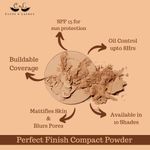 Buy Cuffs N Lashes Perfect Finish Pressed Powder Compact with SPF 15, 05 Light Medium, (16 gm) - Purplle