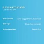 Buy DERMDOC by Purplle 0.5% Salicylic Acid Cleansing Bar (75 gm) | gentle deep cleansing bar | oil control, acne prone skin | salicylic acid for back & body acne - Purplle