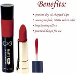 Buy CVB Matte 2-In-1 Lip Gloss & Lipstick Opera C50-A03 - Purplle