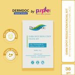 Buy DERMDOC by Purplle Dark Spot Reduction Facial Kit with Niacinamide & Sodium Ascorbic Acid (36g) | skin brightening cream | cleanser, scrub, toner, cream, peel off mask - Purplle