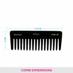 Buy VEGA Handcrafted Black Comb (HMBC-406) - Purplle