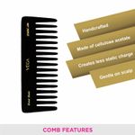 Buy VEGA Handcrafted Black Comb (HMBC-406) - Purplle