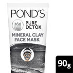 Buy Ponds Pure Detox Mineral Clay Activated Charcoal Oil Free Glow Face Mask - Purplle